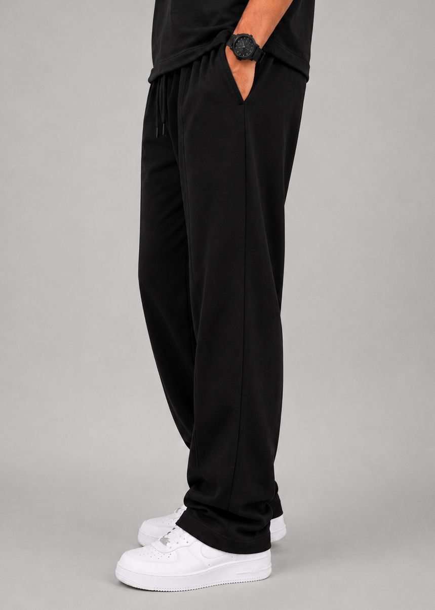 Legacy Essential Pleated Trouser – Black